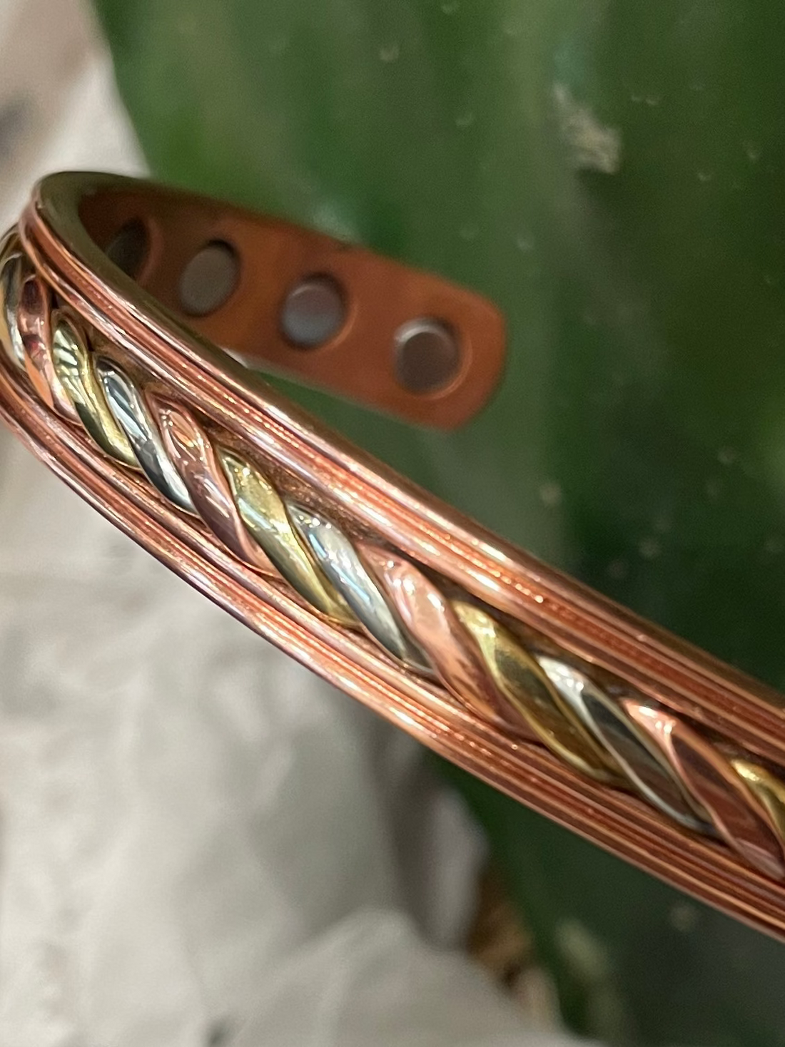 Copper Band Twisted Tri Tones 
