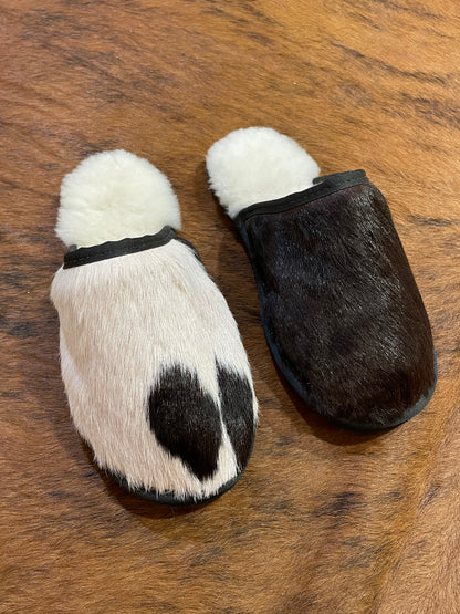 Cowhide Slippers