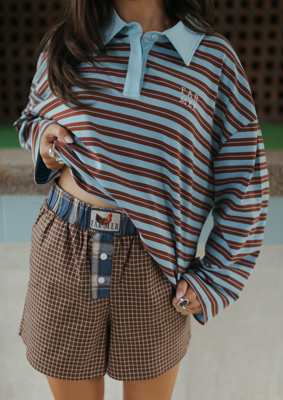FAR MER Cocky Plaid Box Brief