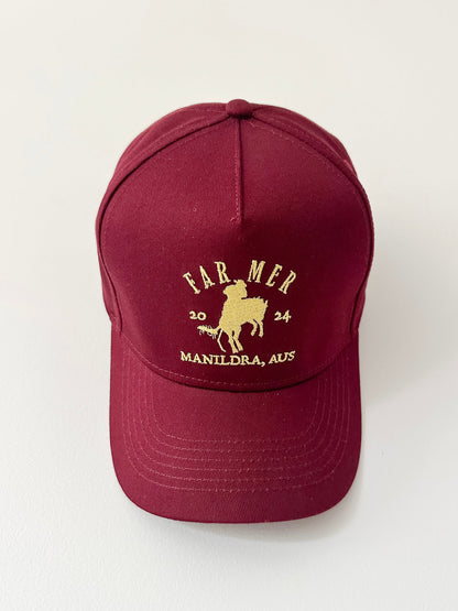 FAR MER Branded Cap - Maroon
