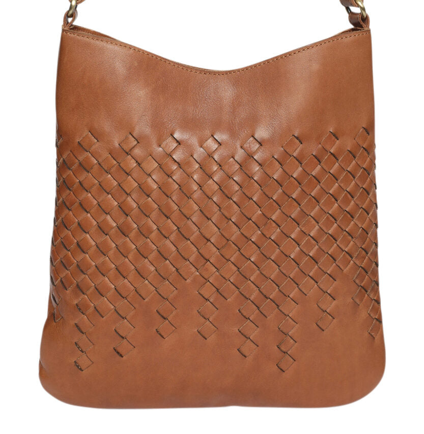 Ladies Leather Cross Body – 7896 Tan