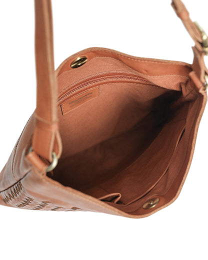 Ladies Leather Cross Body – 7896 Tan