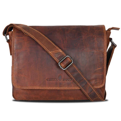 Leather Messenger Bag - G-133
