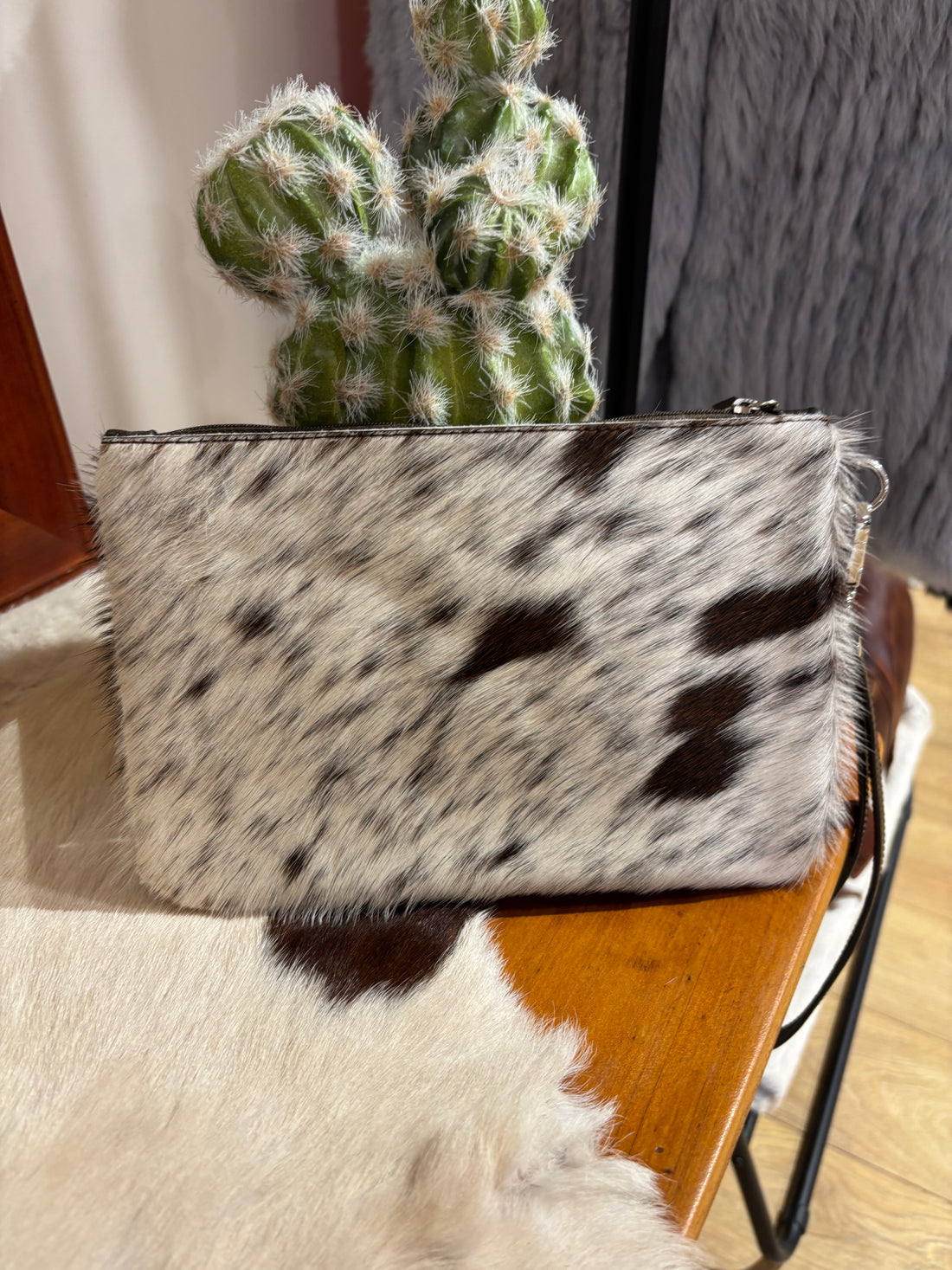 Large Hide Clutch