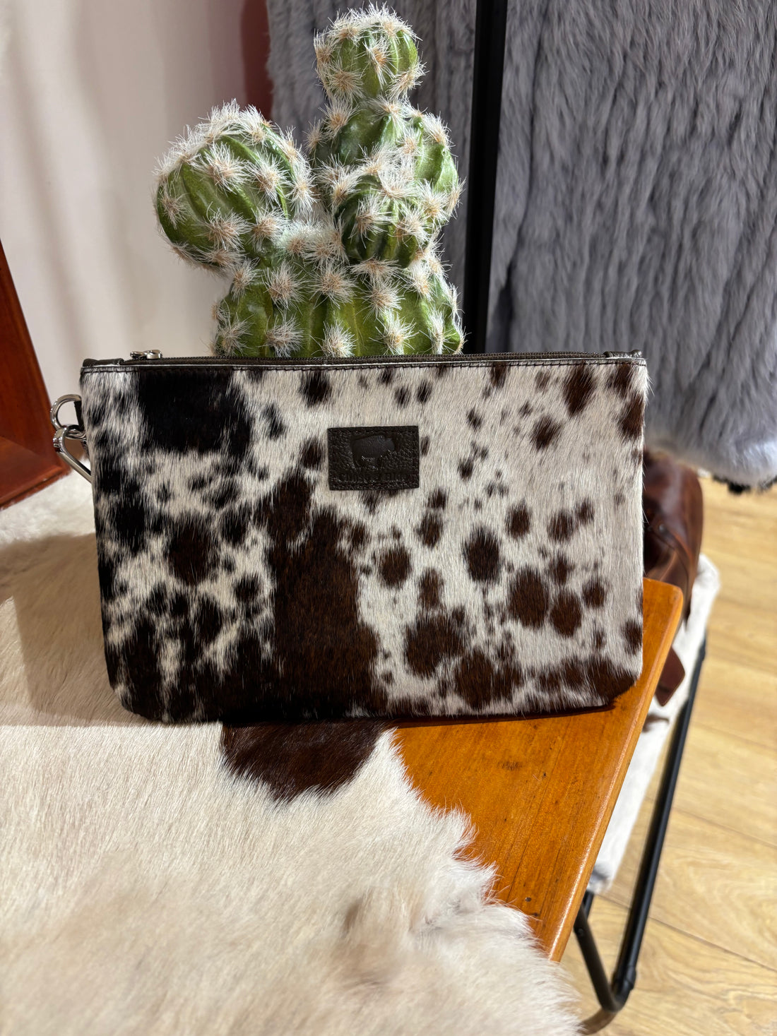Large Hide Clutch
