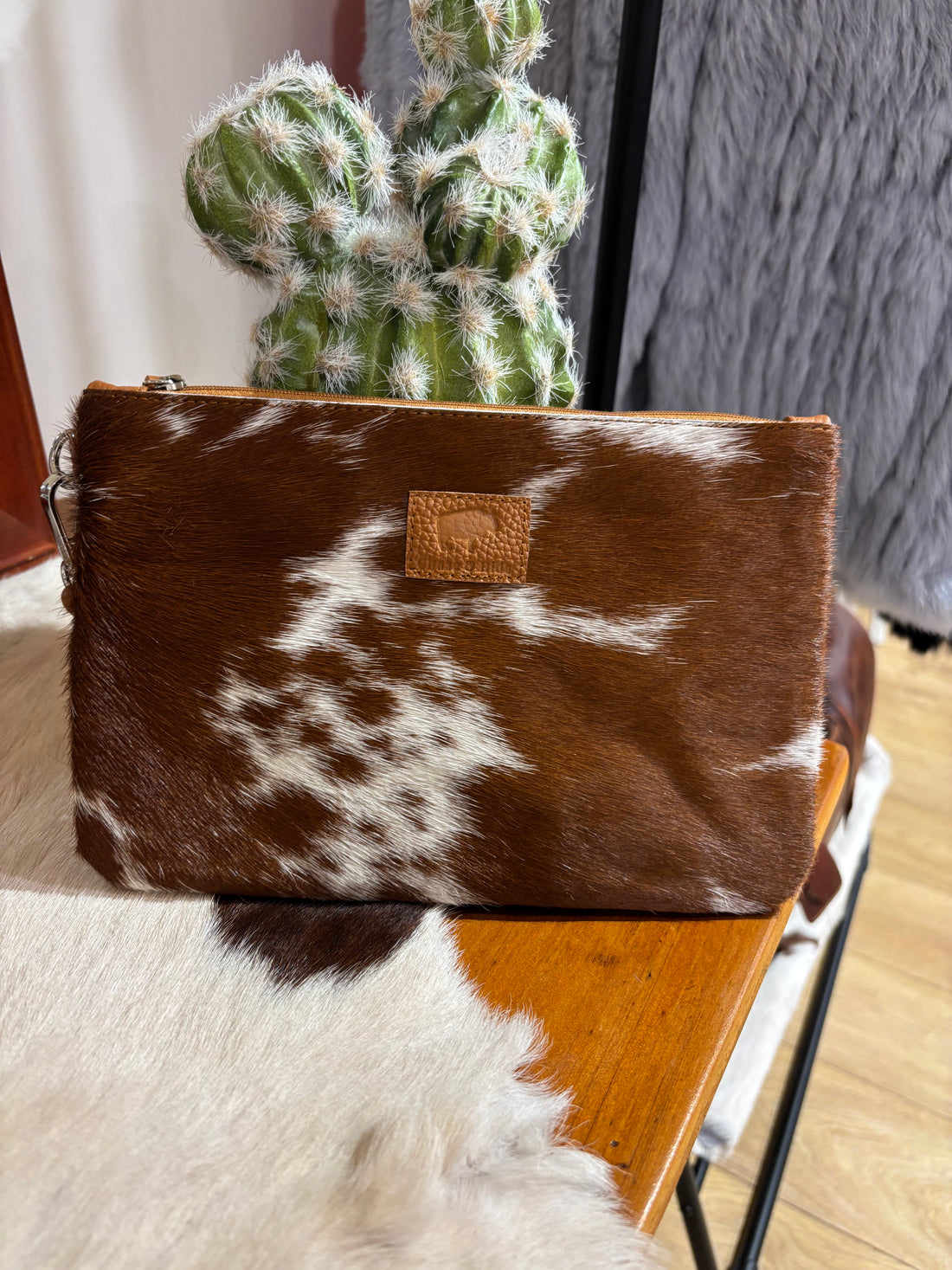 Large Hide Clutch