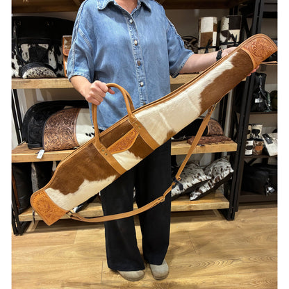 Rifle / Gun Case Cowhide and Tooling - Gun