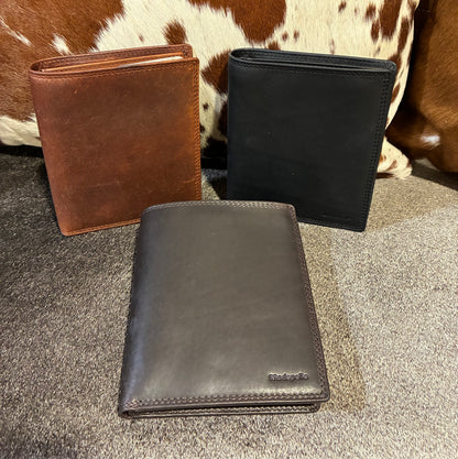 Vintage Mens Leather Coat Wallet 