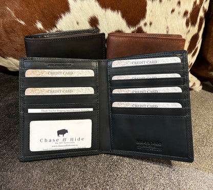Vintage Mens Leather Coat Wallet 