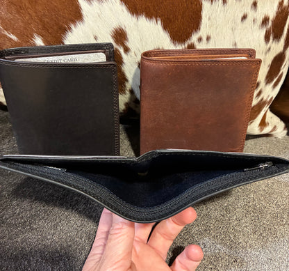Vintage Mens Leather Coat Wallet 