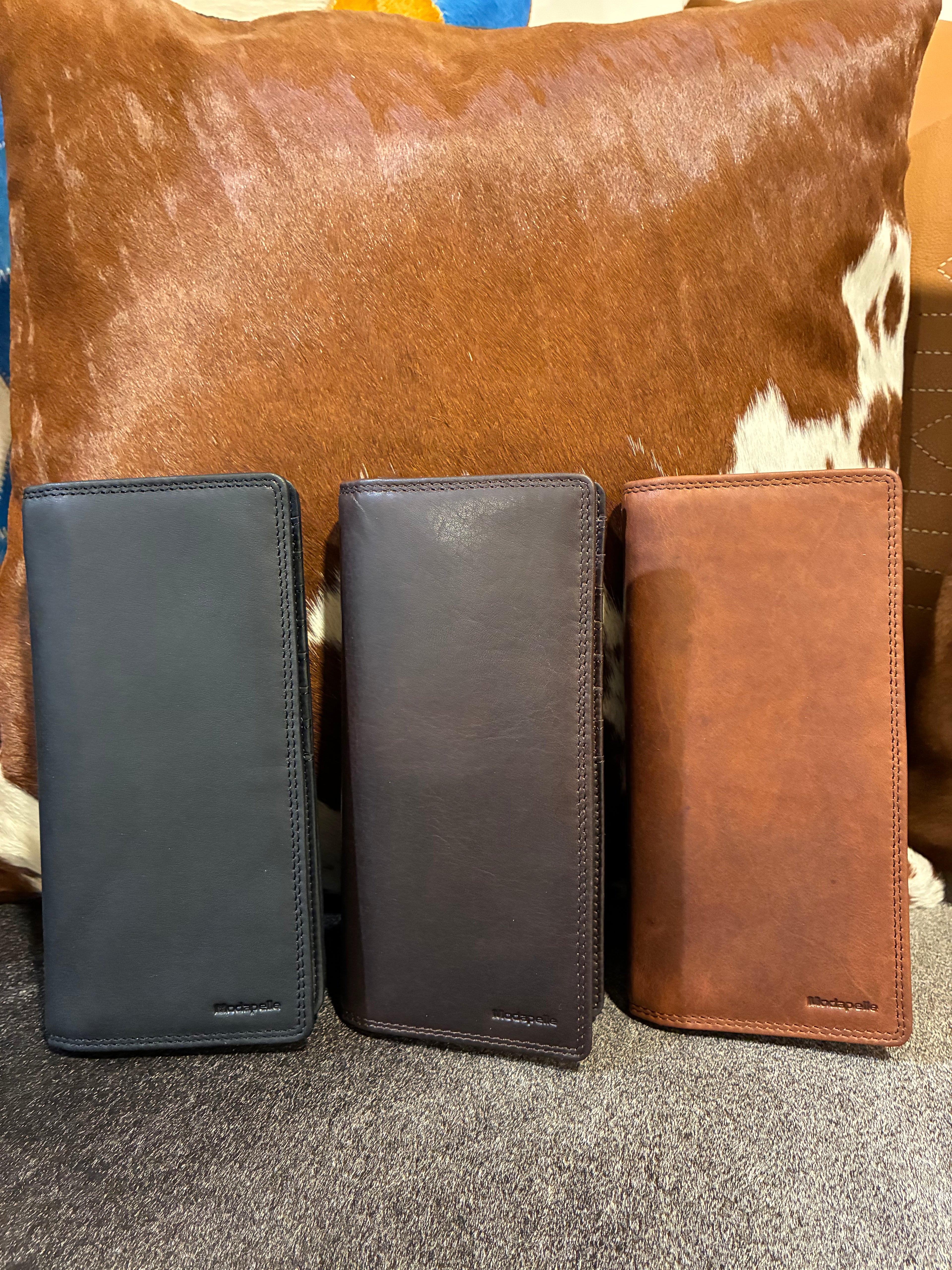 Vintage Leather Mens Slim Coat Wallet 