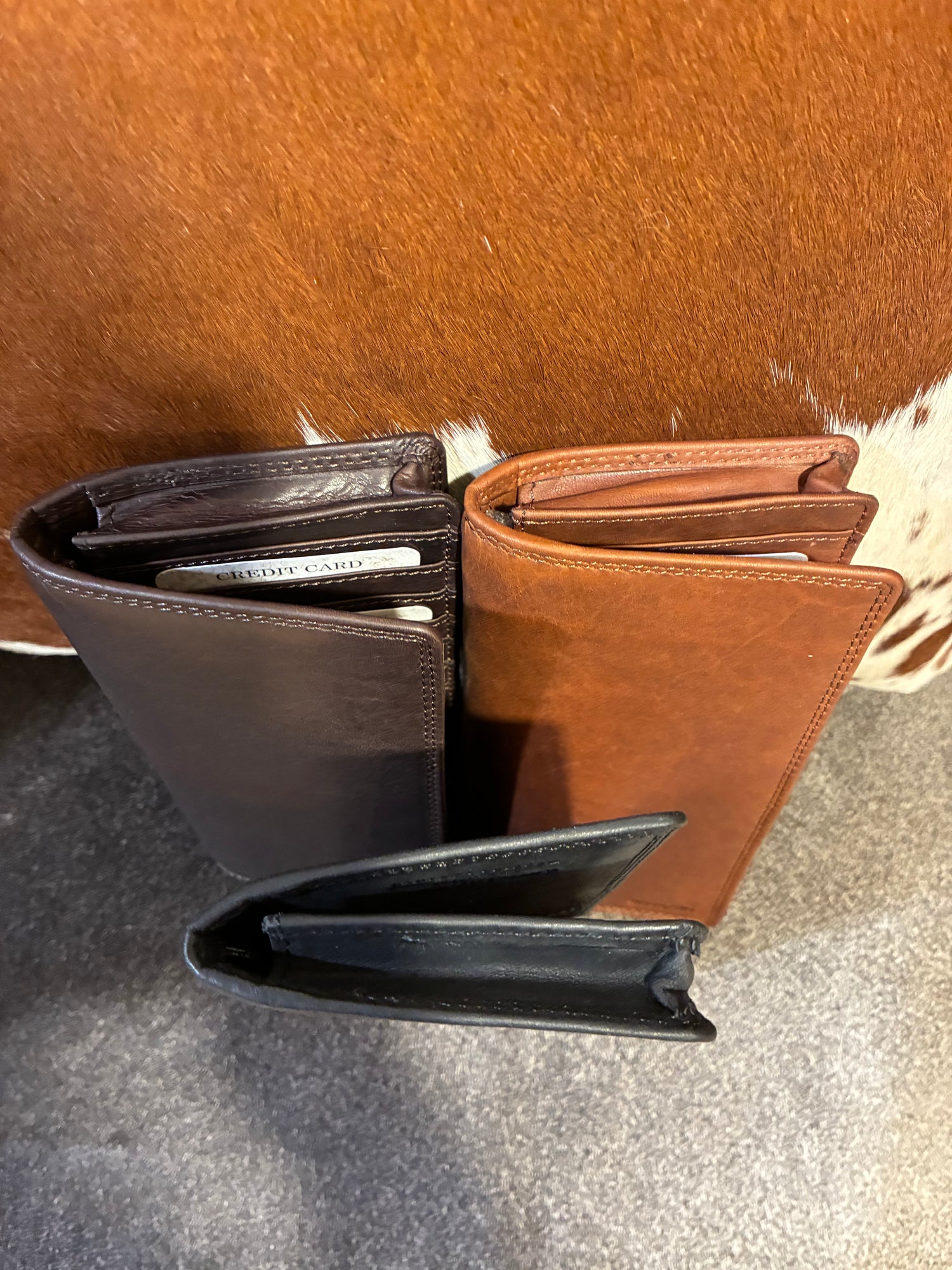 Vintage Leather Mens Slim Coat Wallet 