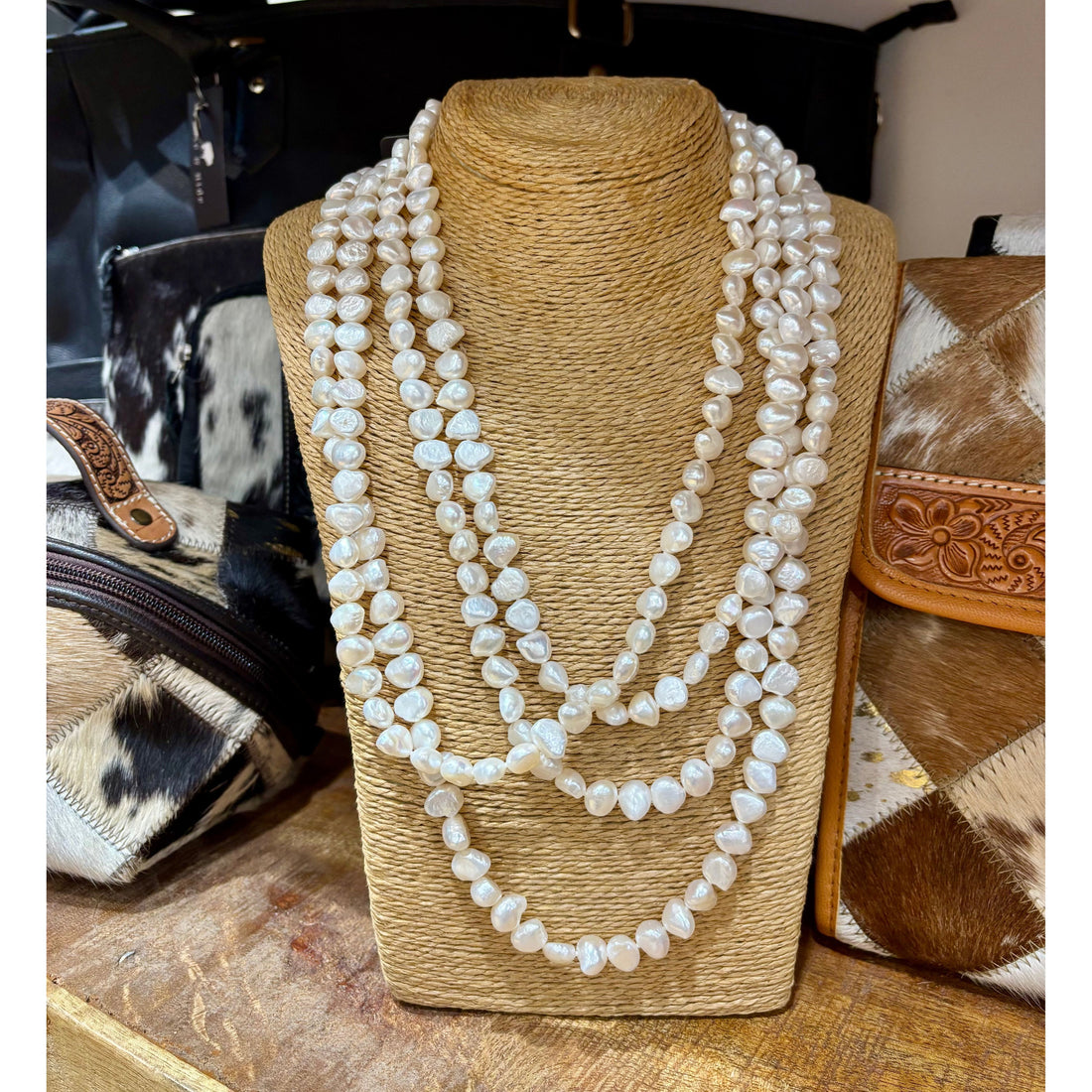 White Nugget Freshwater pearls strand