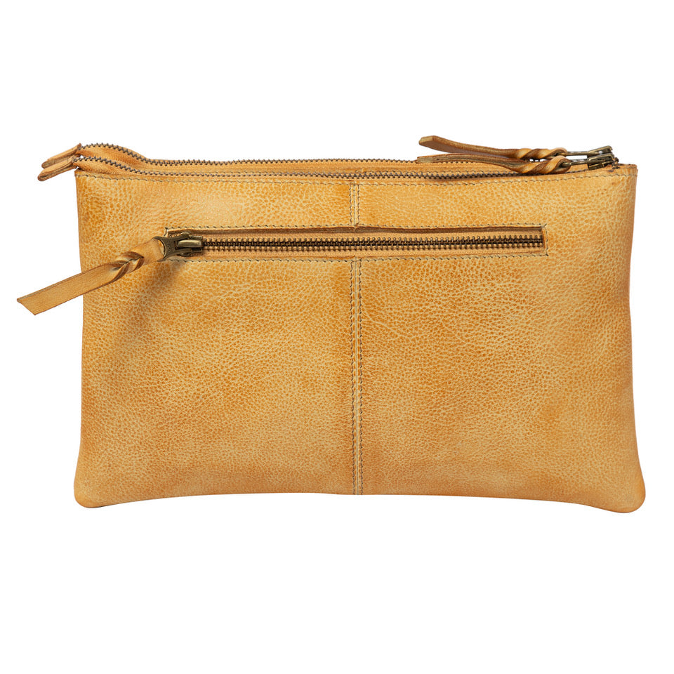 Woven Washed Leather Double Sling Bag – Dublin (W-07)