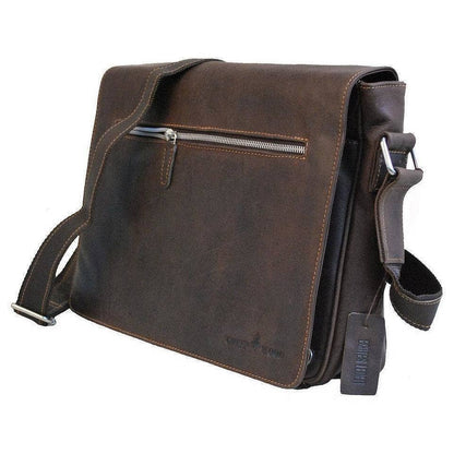 Leather Laptop Bag Berlin - Brown GW588BRN