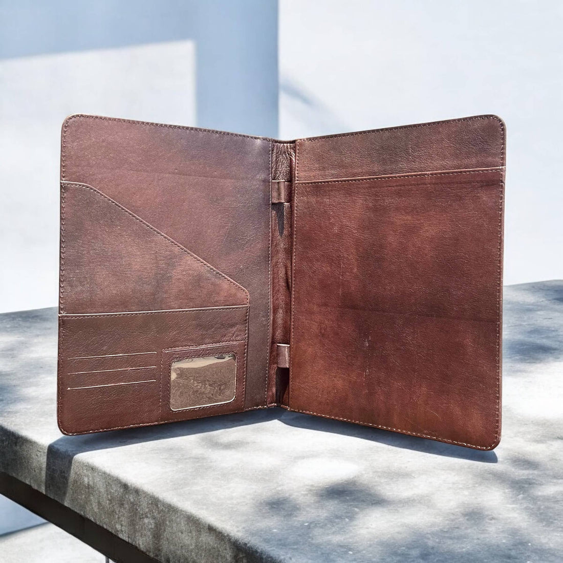 Highland tooled leather folder 