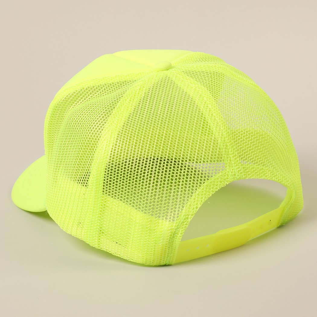 COWGIRL Text Logo Printed Mesh Back Trucker Hat