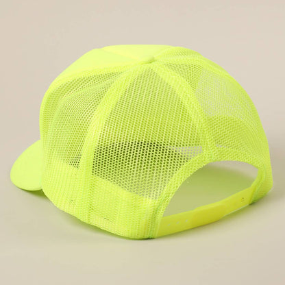 COWGIRL Text Logo Printed Mesh Back Trucker Hat