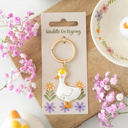 Waddle on Duck keyring