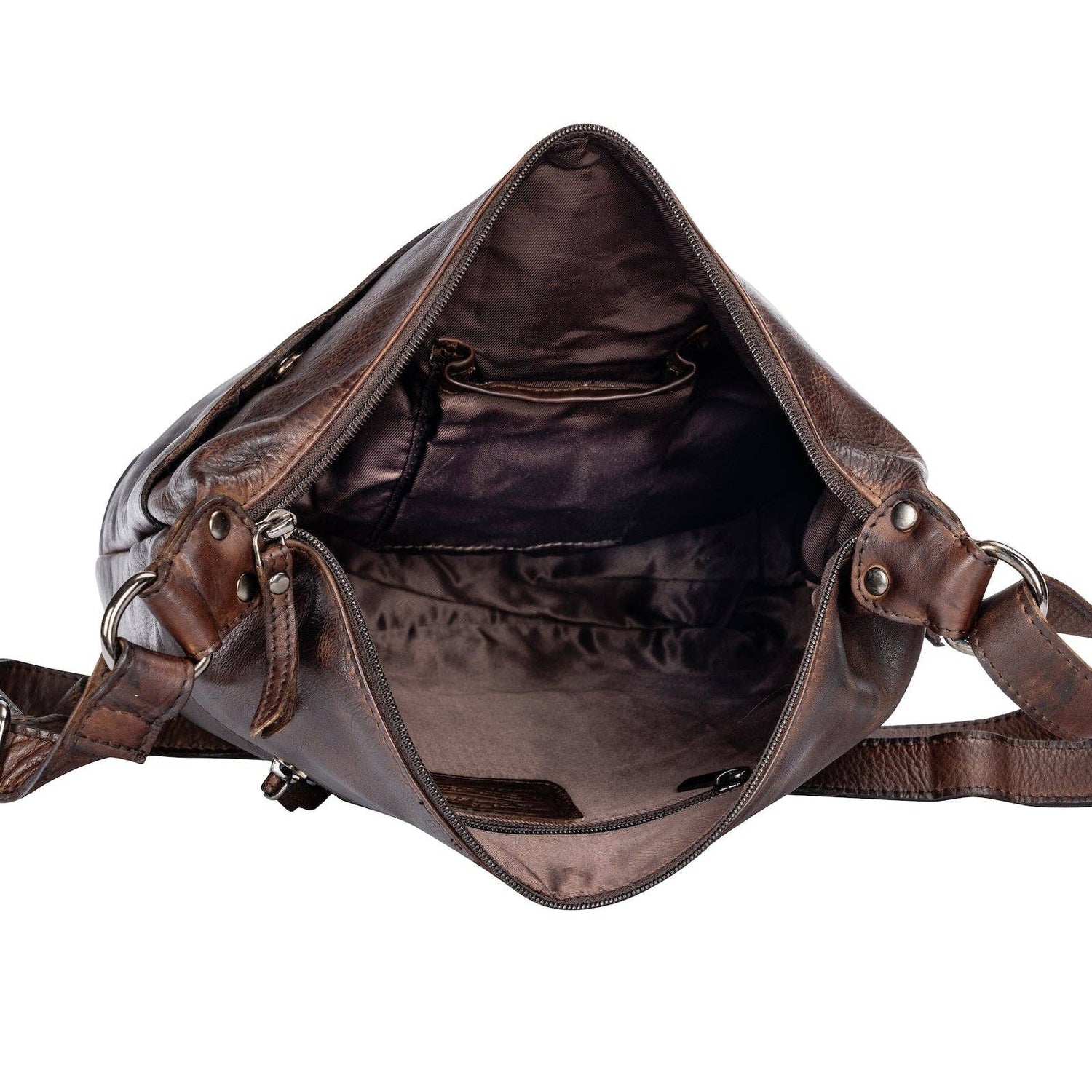 Leather Shoulder bag Bianca Brown GW6847BRN