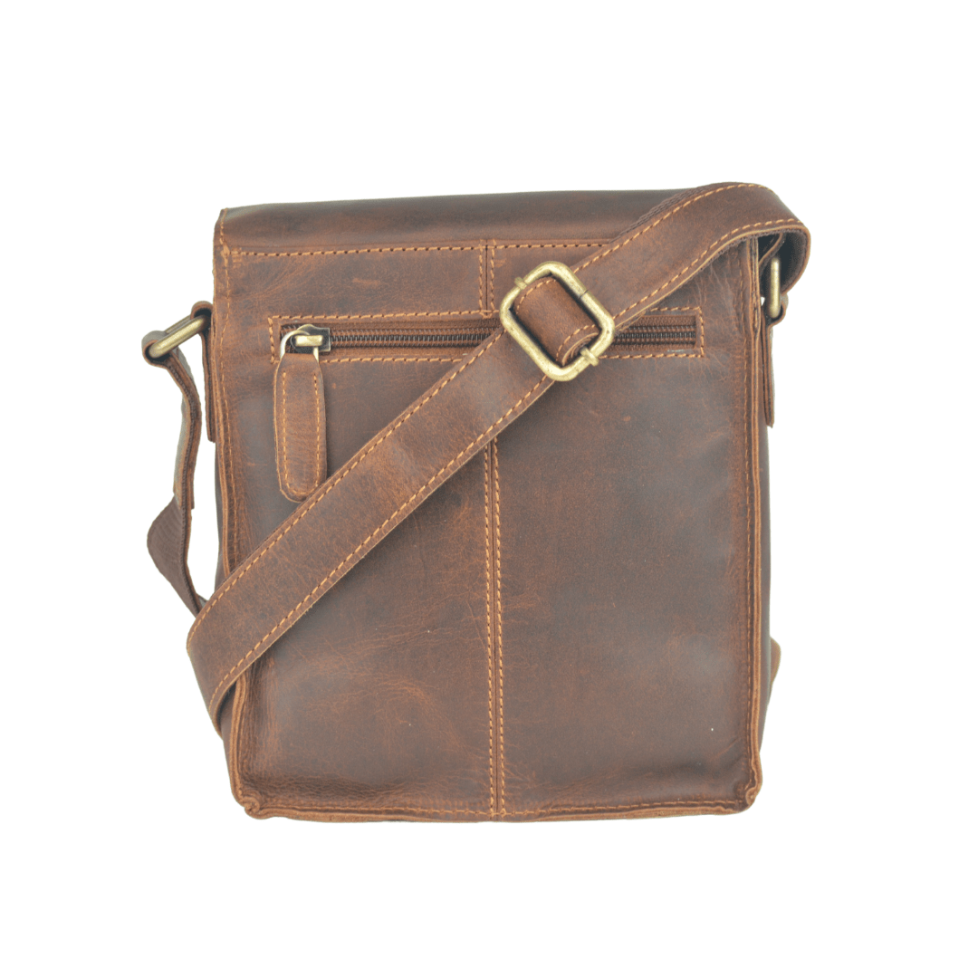 Leather Shoulder Bag Dubbo - Sandel GW196651SAN