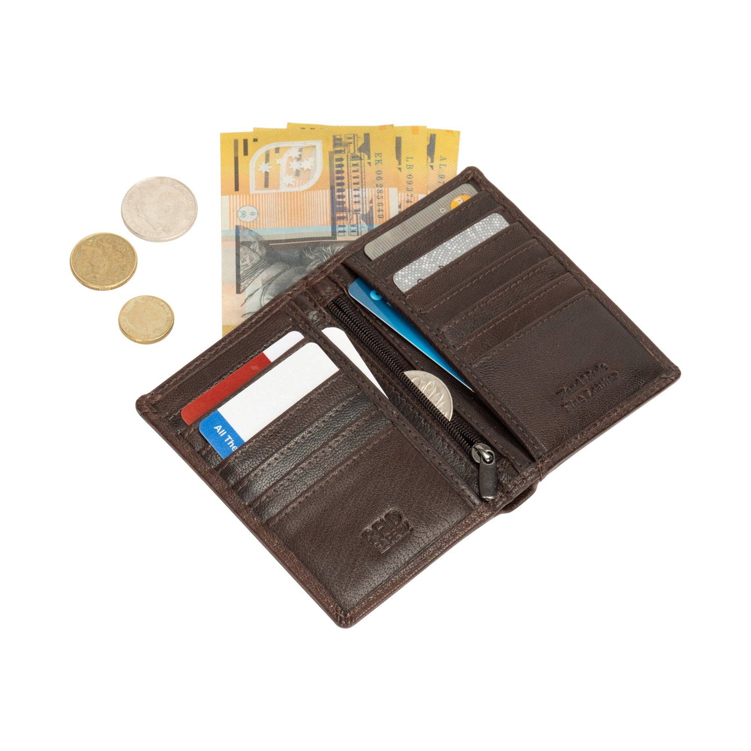 Credit Debit Leather Card Holder Freya - GW8001BRN