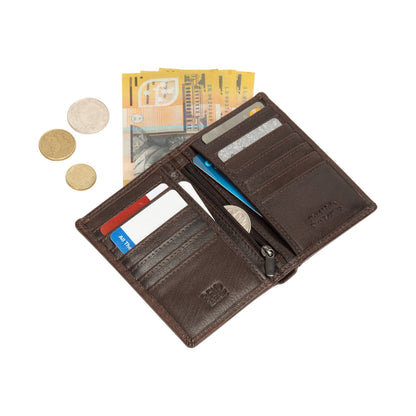 Credit Debit Leather Card Holder Freya - GW8001BRN