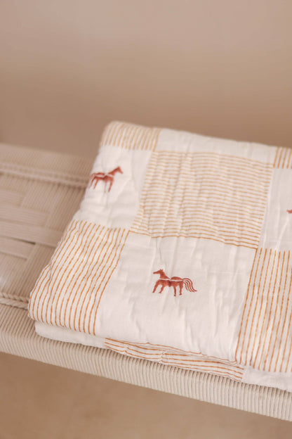 Pony Tales Baby Quilt Blanket