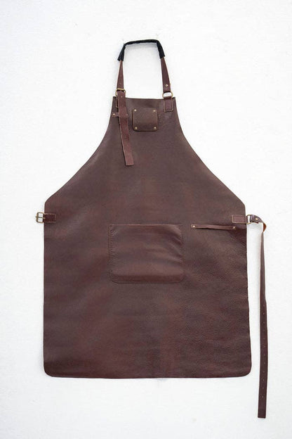 Classic Chestnut Leather Apron Durable, Stylish &amp; Handmade