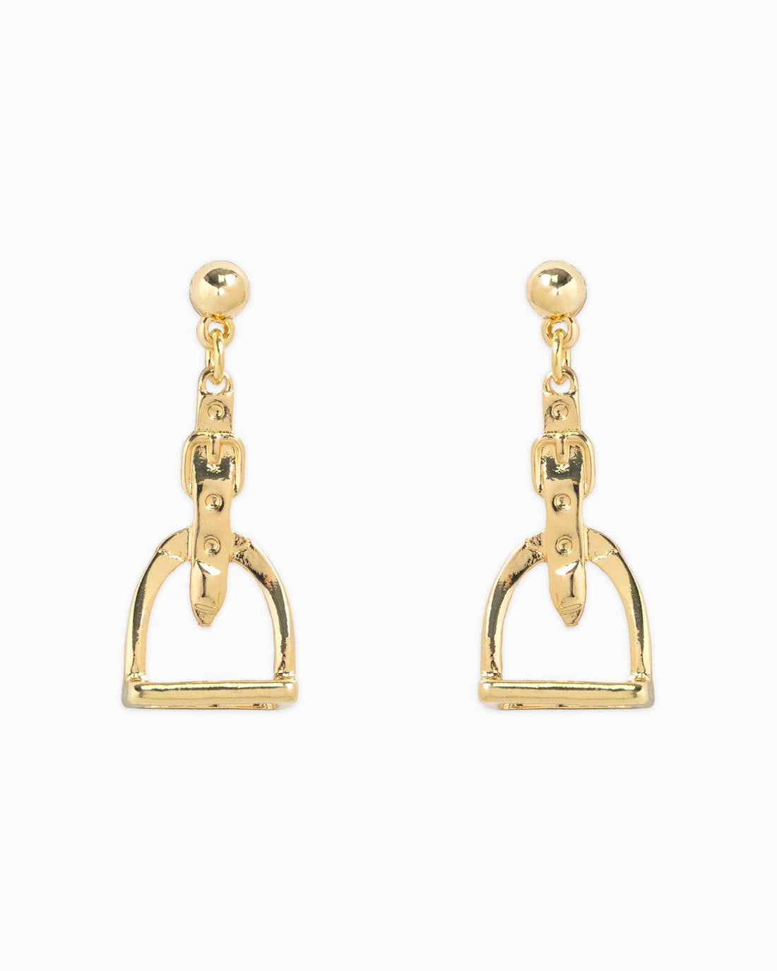 Western Stirrup Belt Drop Earrings
