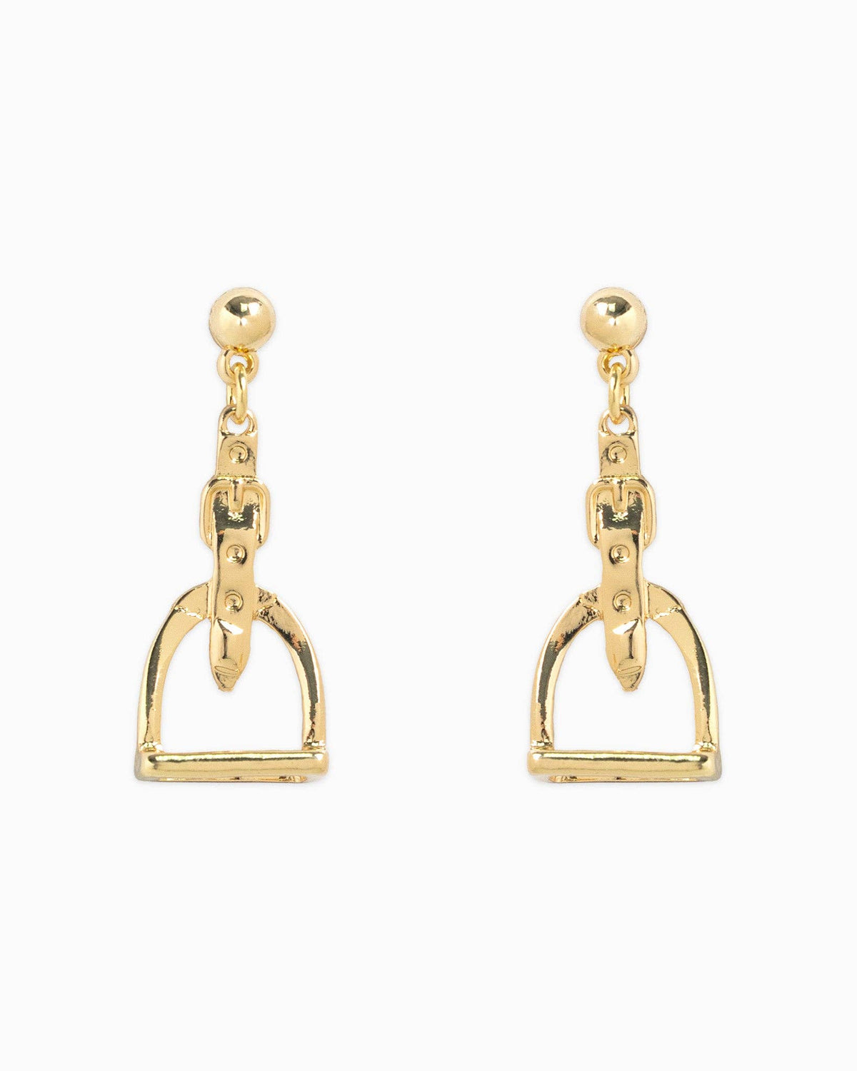 Western Stirrup Belt Drop Earrings