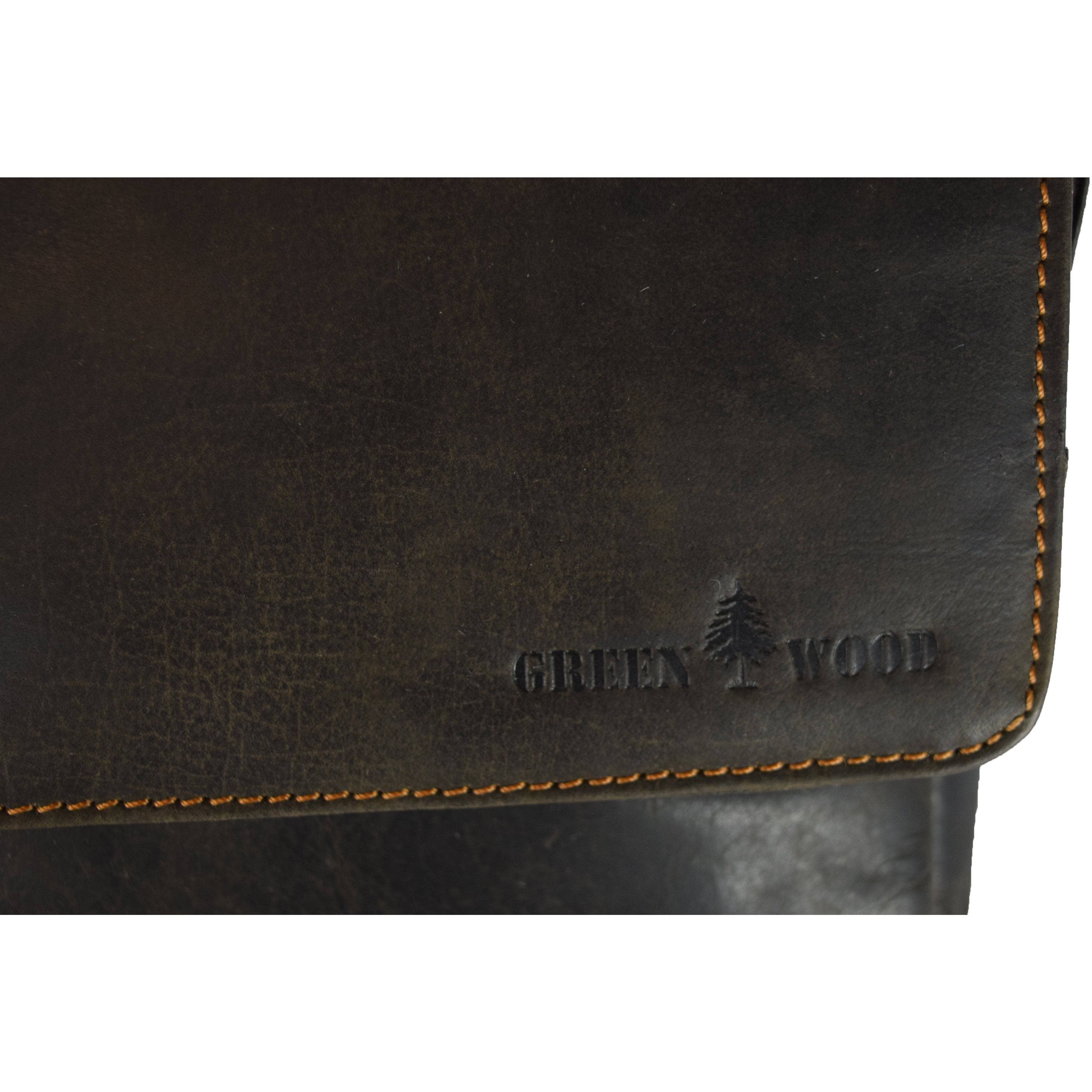 Leather Shoulder Crossbody Bag - 6307