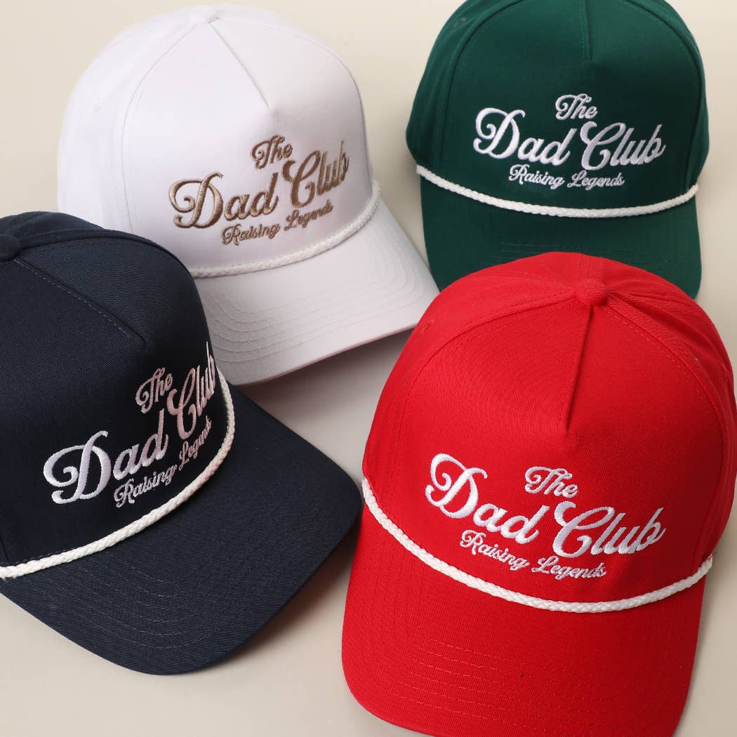 The Dad Club Raising Legends Embroidered Rope Trucker Hat