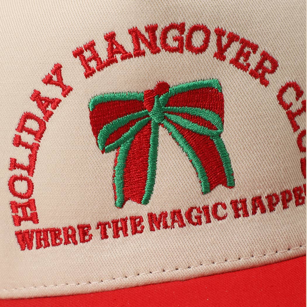 HOLIDAY HANGOVER CLUB Double Stitch Trucker Hat