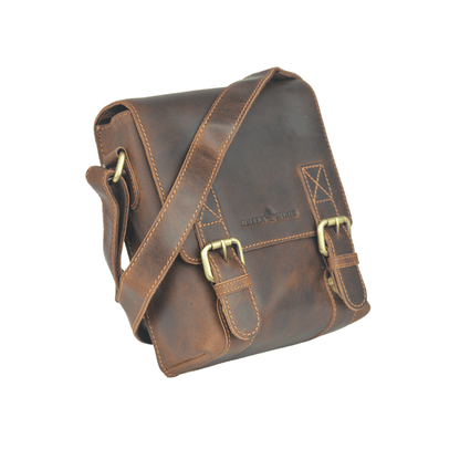 Leather Shoulder Bag Dubbo - Sandel GW196651SAN