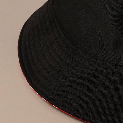 Pink Paisley Cashew Print Double-Sided Reversible Hat