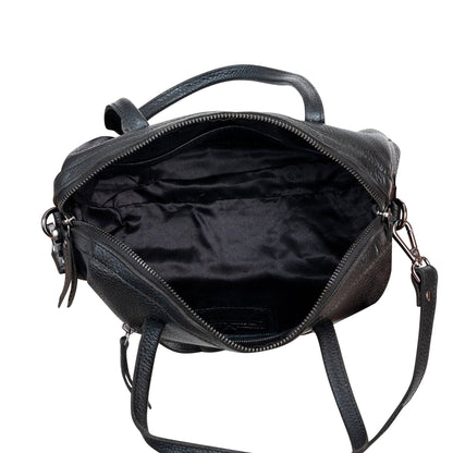 Stella Noir Leather Boston Bag