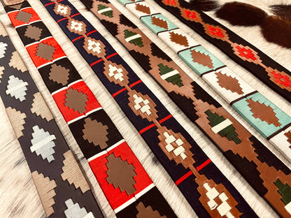 Tooled Leather Western Belt