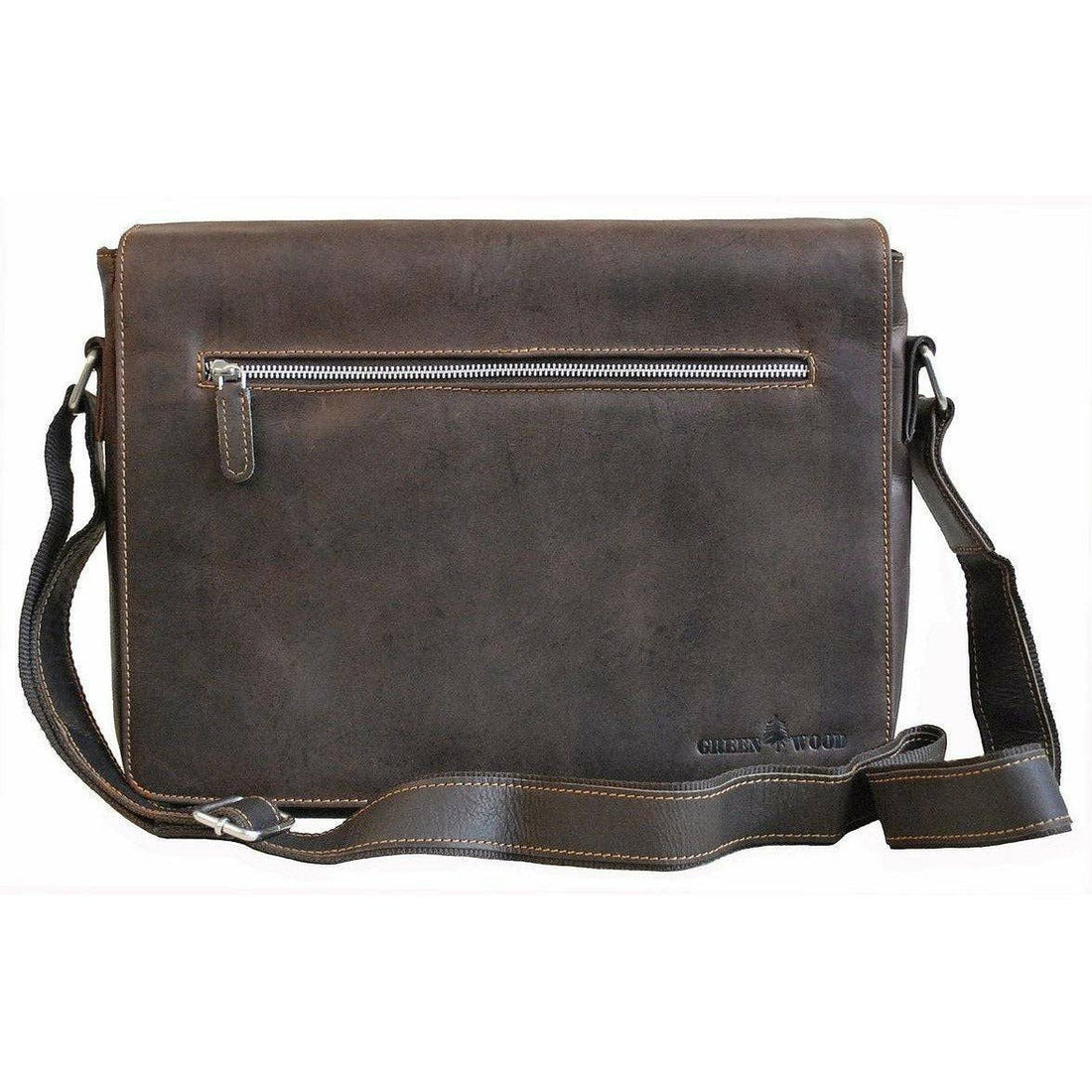 Leather Laptop Bag Berlin - Brown GW588BRN