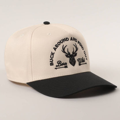 Buck Around And Find Out Embroidered Trucker Hat