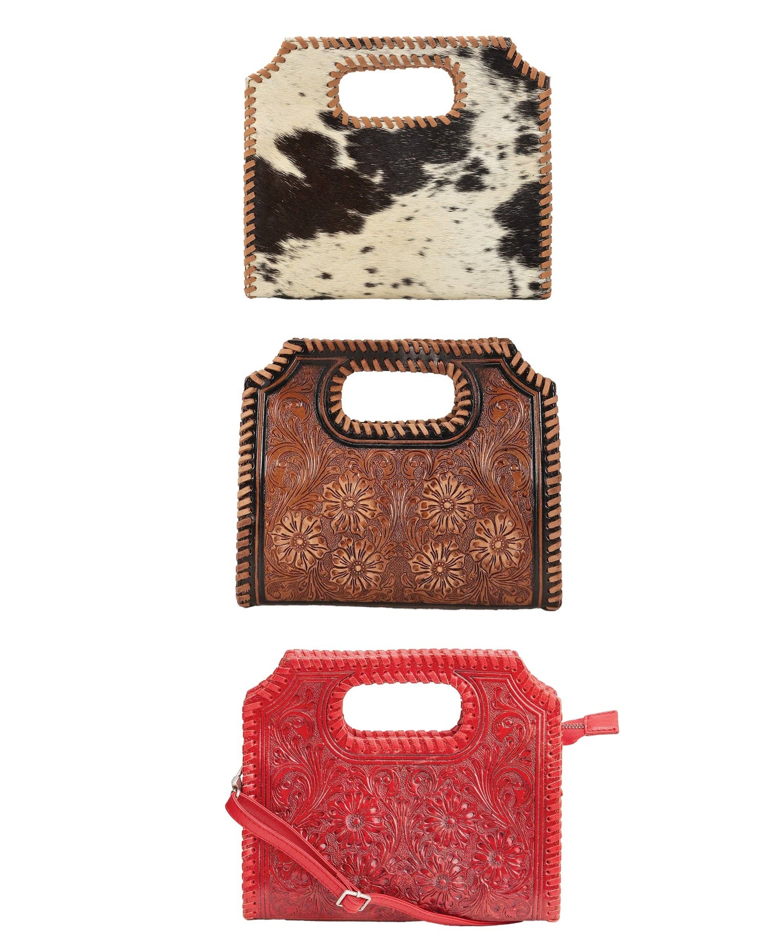 Alma Medium Handbag Red
