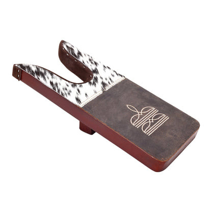 Chuckline Boot Jack with hair on and embroidered detail