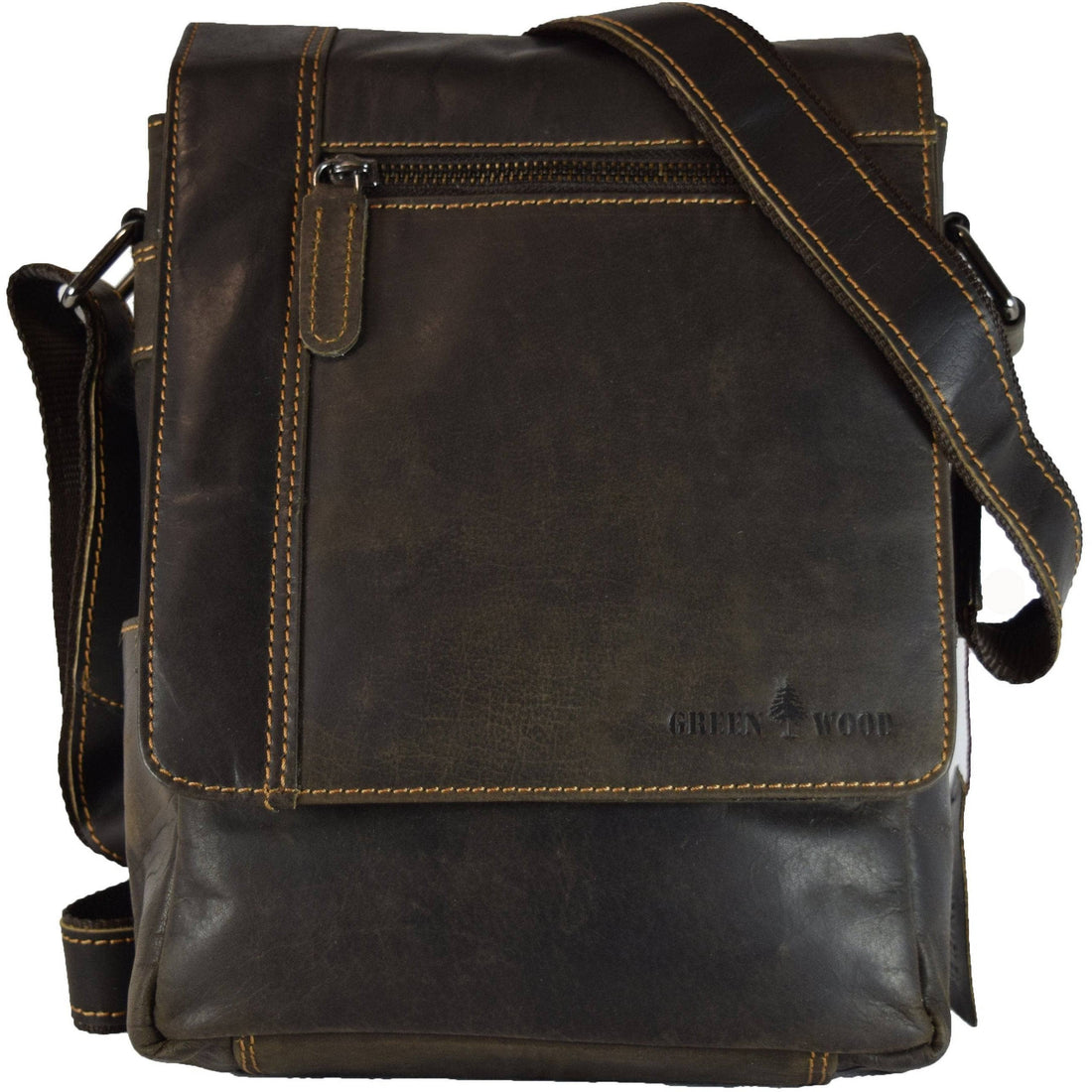 Leather Shoulder Crossbody Bag - 6307