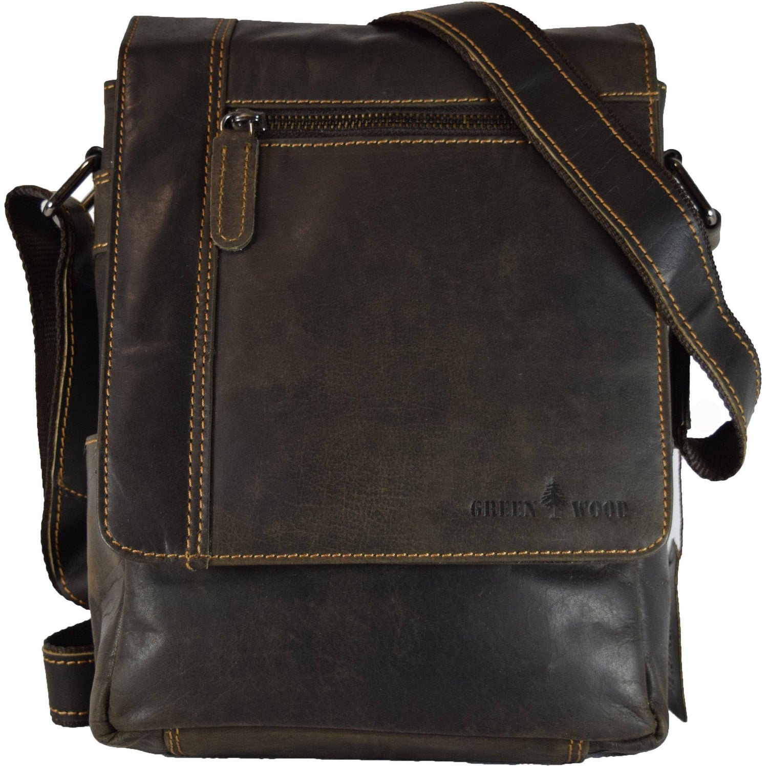 Leather Shoulder Crossbody Bag - 6307