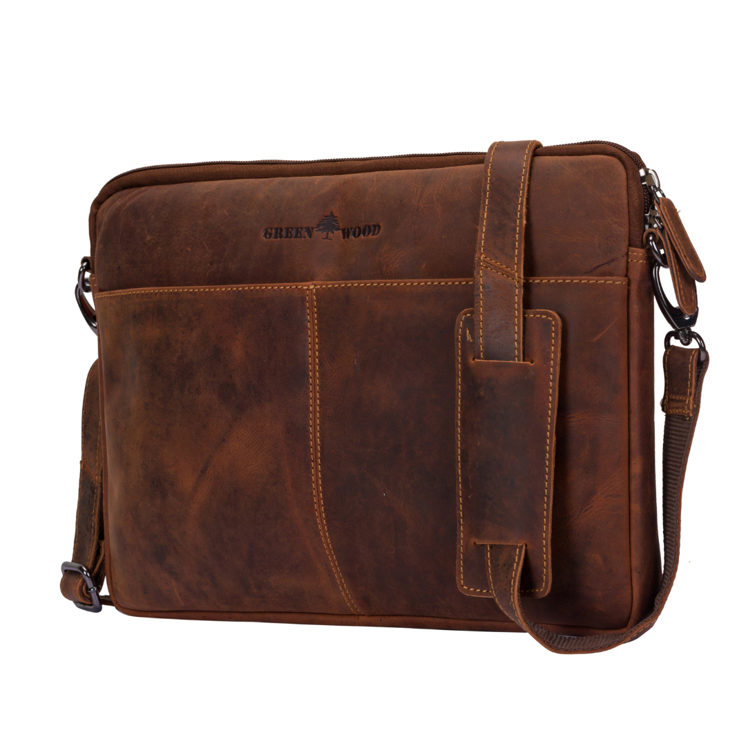 Leather Laptop Sleeve - MacBook Pro/Air 13 / 15 / 16 inch sleeve with Strap - Montreal Sandal GWLP06