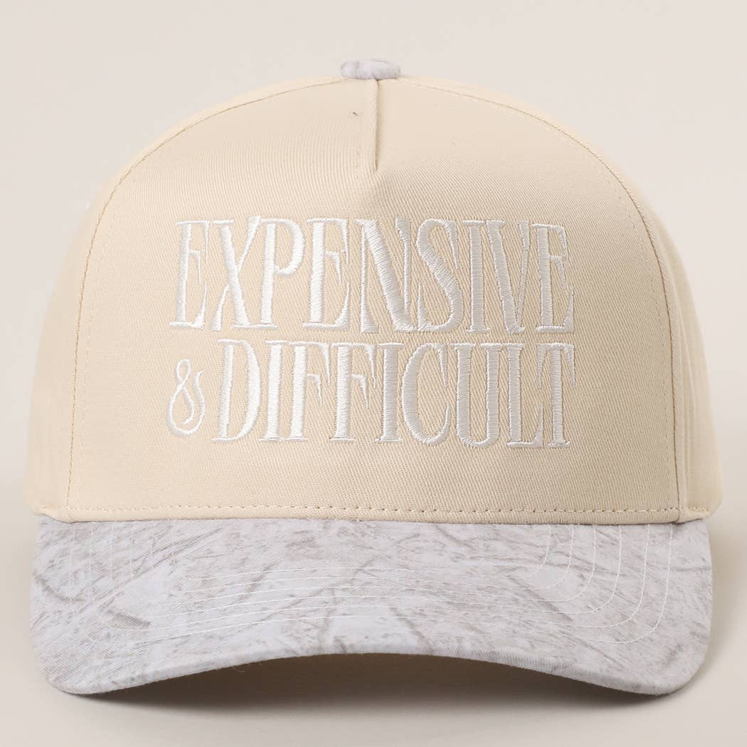 PINK EXPENSIVE and DIFFICULT Embroidered Trucker Hat