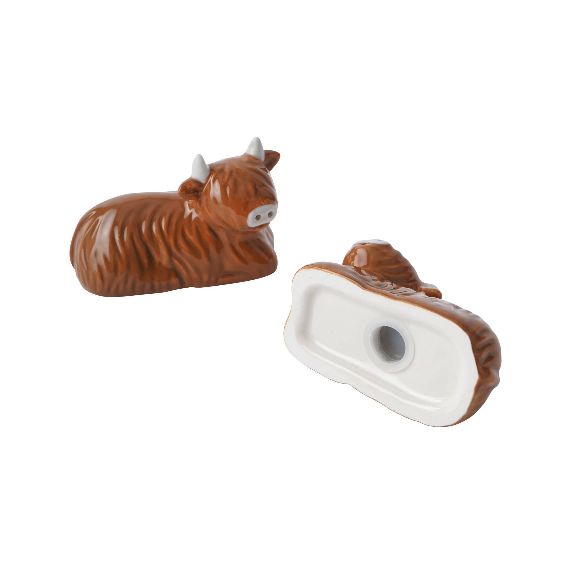 Bramble Farm Highland Cow salt &amp; pepper set