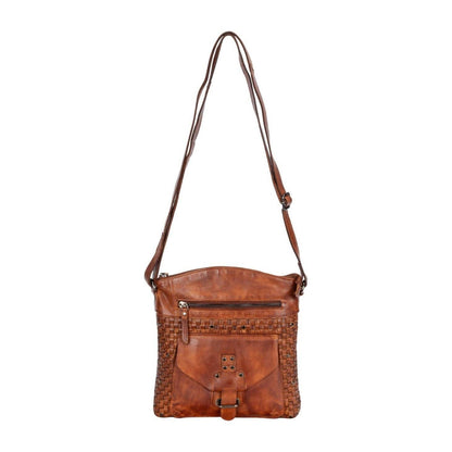 Leather Shoulder Bag - Elsa Cognac WS005COG