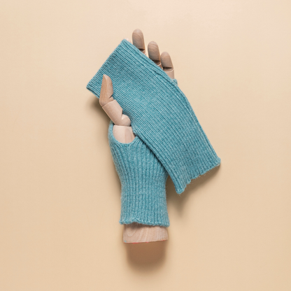 Ribbed Fingerless Gloves