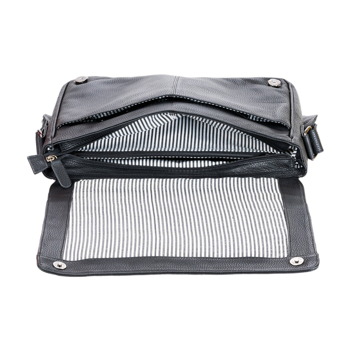 Leather Laptop Bag Berlin - Black GW588BLK